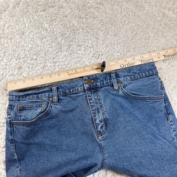 LRL Lauren Jeans Co. Ralph Lauren Jeans Women's 14 Blue Denim Straight Fit Clean - Picture 5 of 15